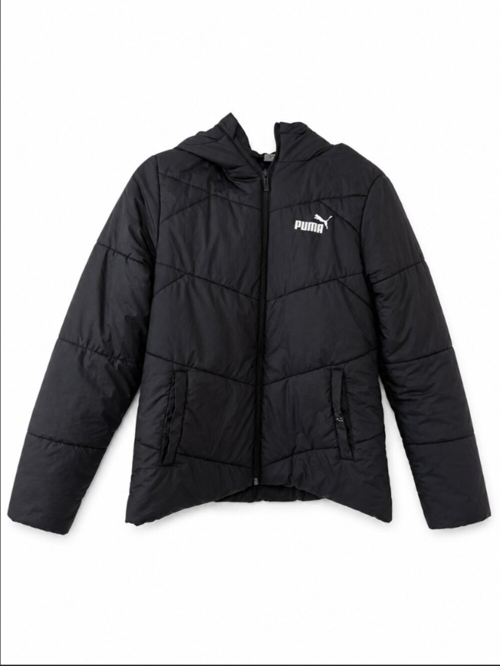 💕 FREE WITH PURCHASE 💕 | Puma Black Hooded Puffer Jacket Size M